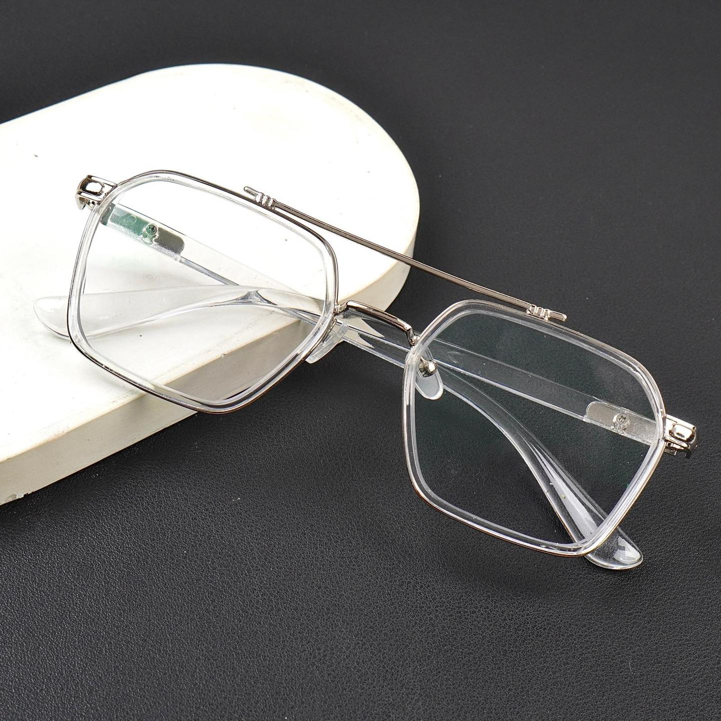 Trendy Square Glasses for Men & Women | New Arrival | With Box & Spray