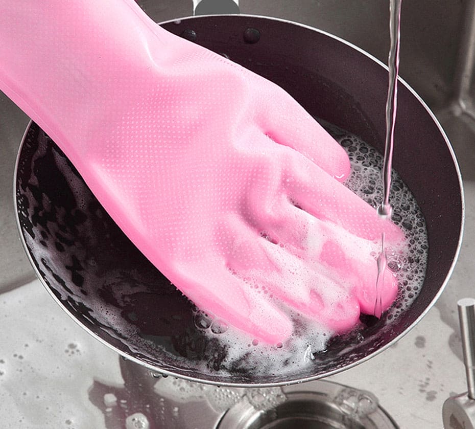 Silicon Washing Gloves for kitchen