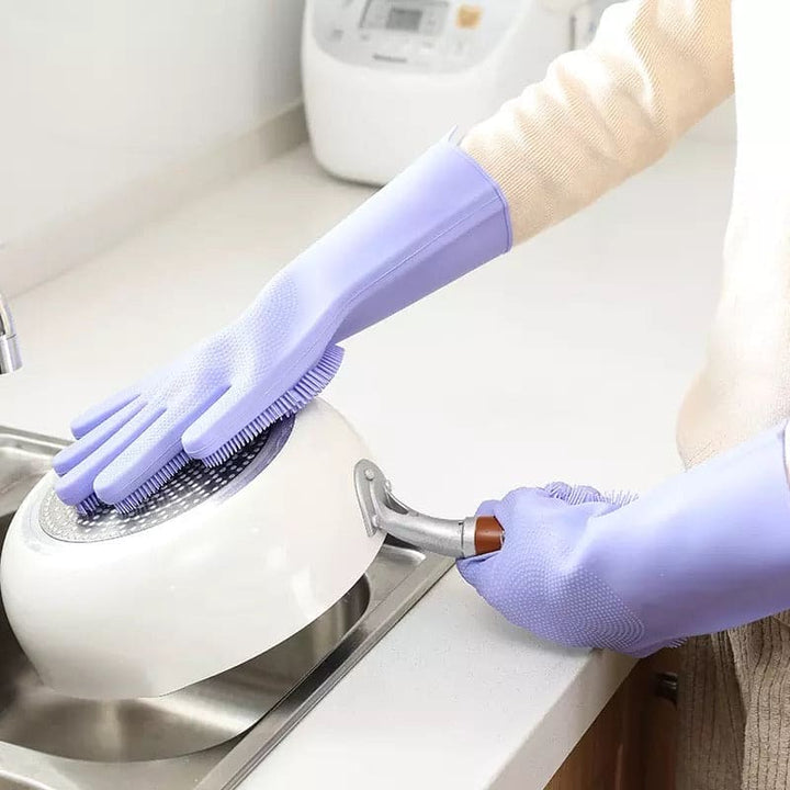 Silicon Washing Gloves for kitchen